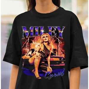 Miley Cyrus Retro Tshirt Miley Cyrus Plastic Hearts Angels Like You